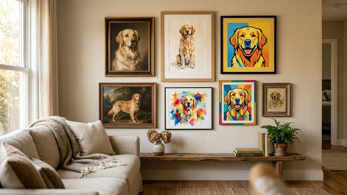 Renaissance Portraits of Golden Retrievers: Why It Works