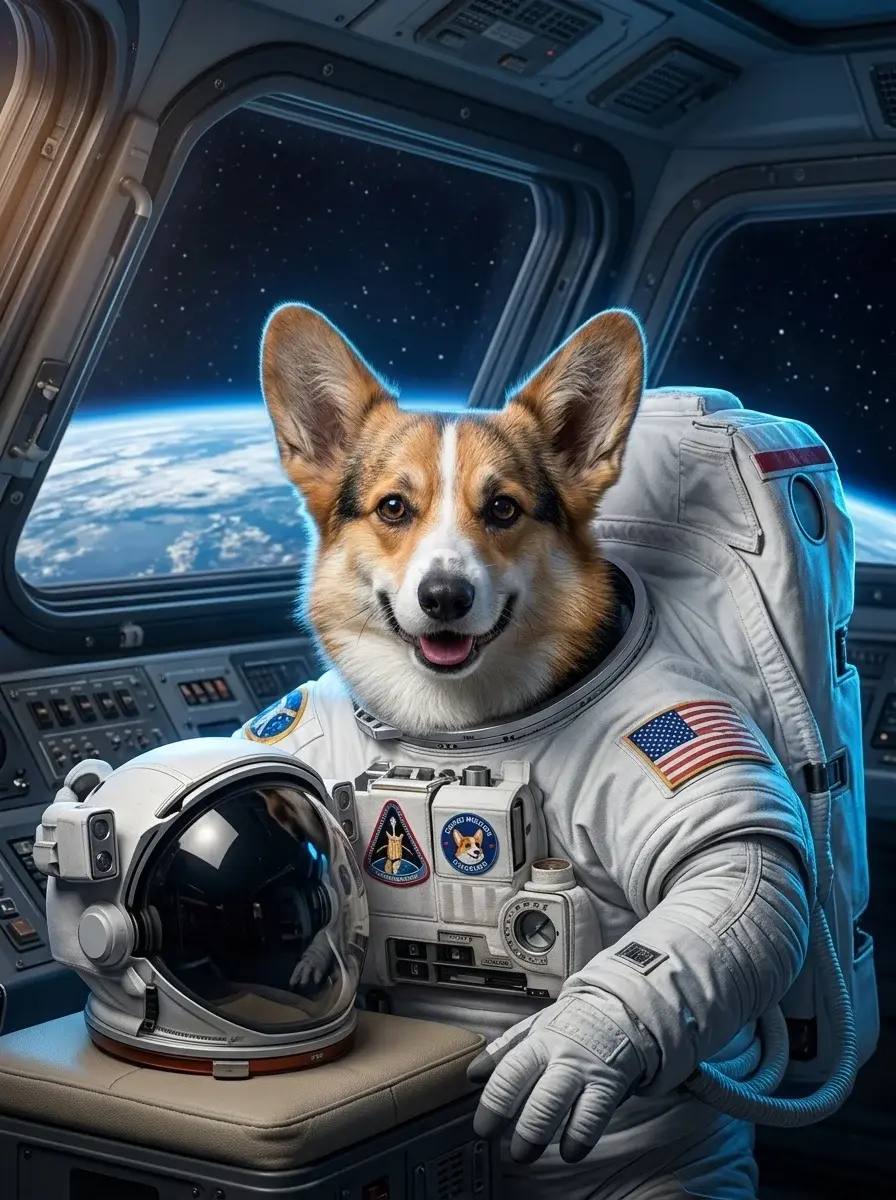 The Gamer pet portrait example