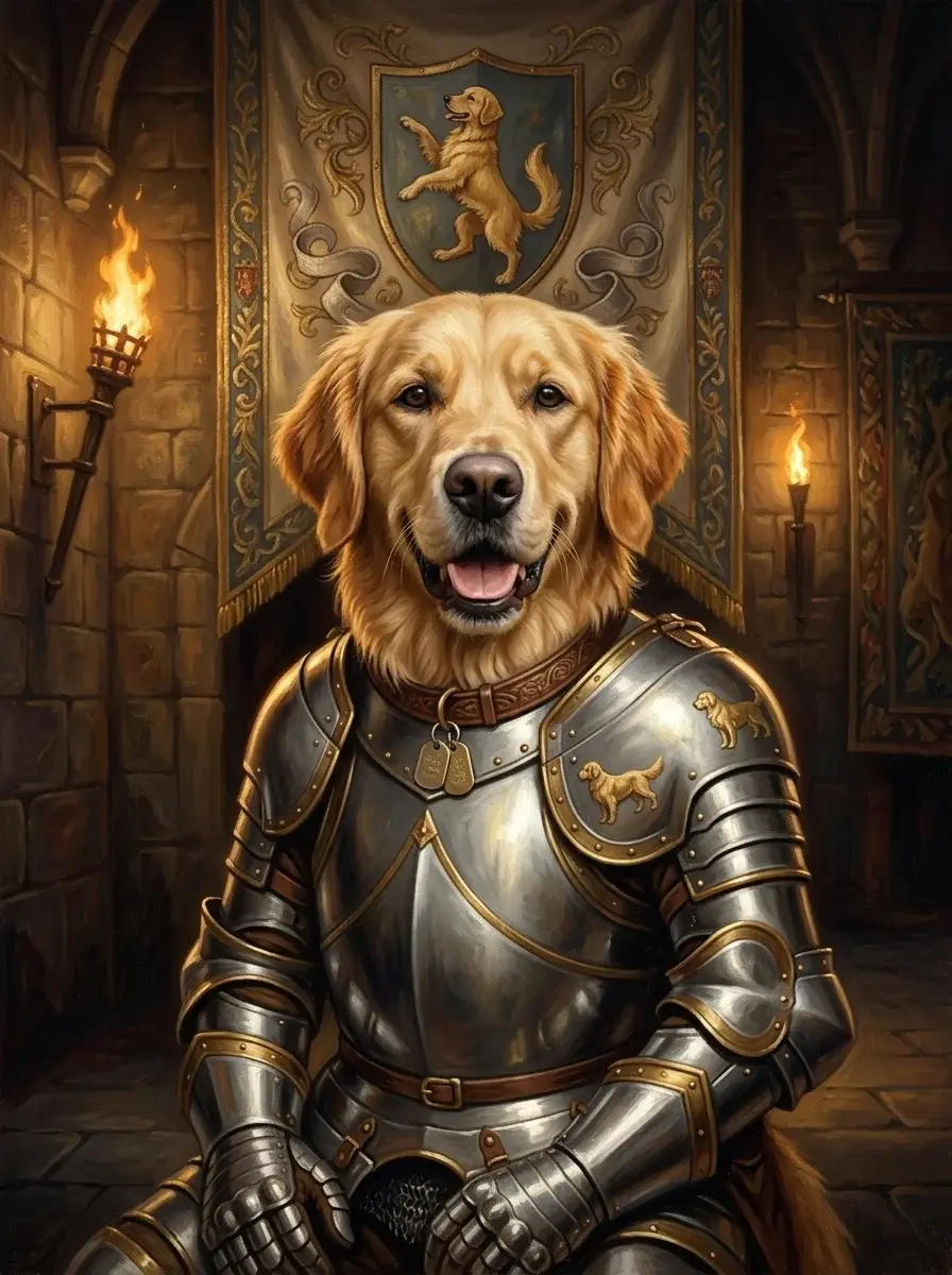 The Highlander pet portrait example