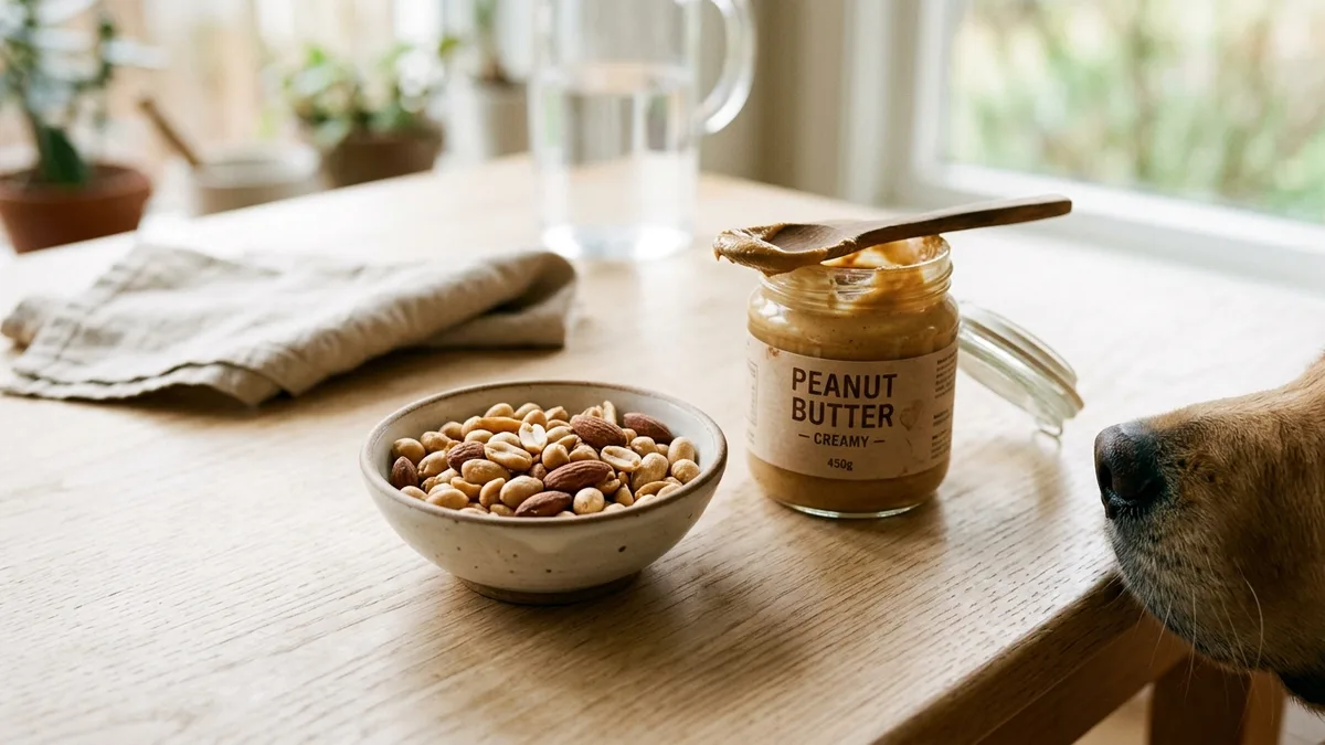 Nuts & seeds on a kitchen table
