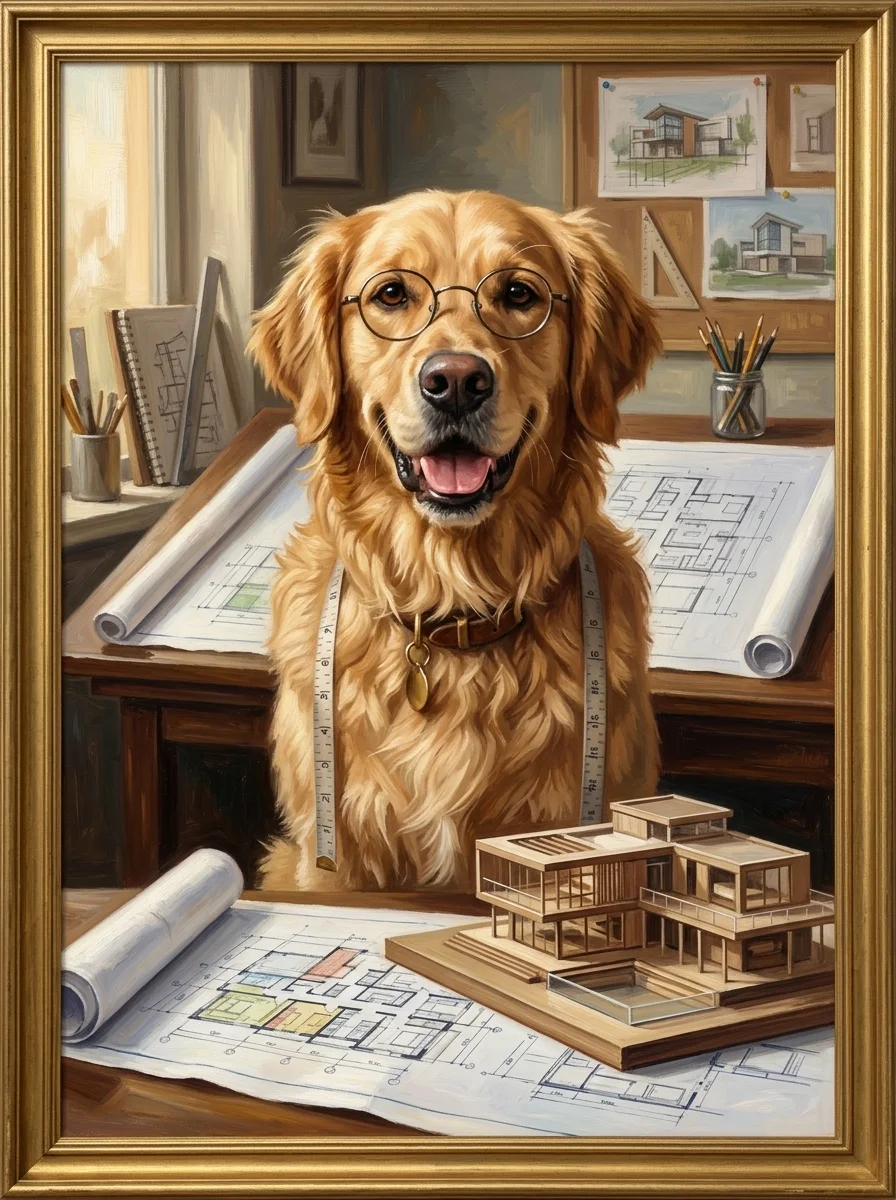 Architect Pet Portrait