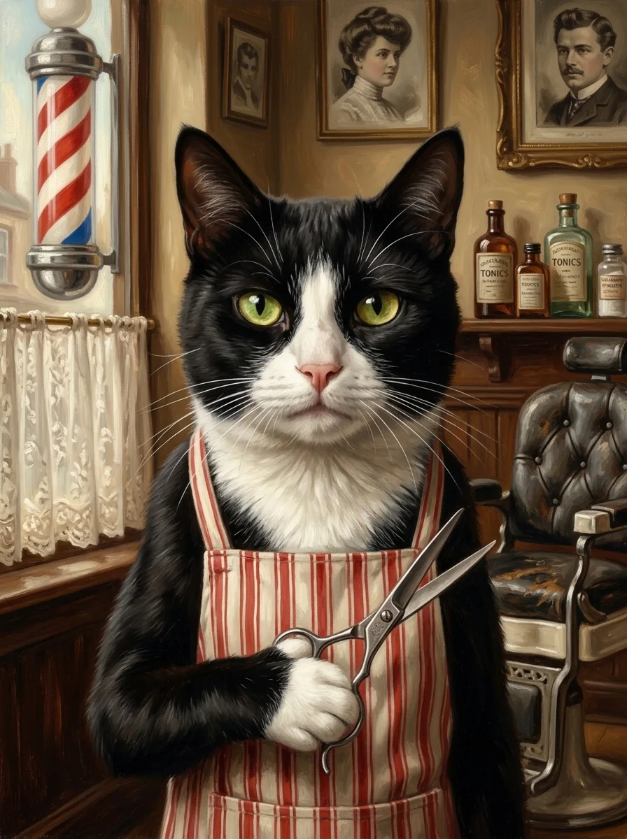 Barber Pet Portrait