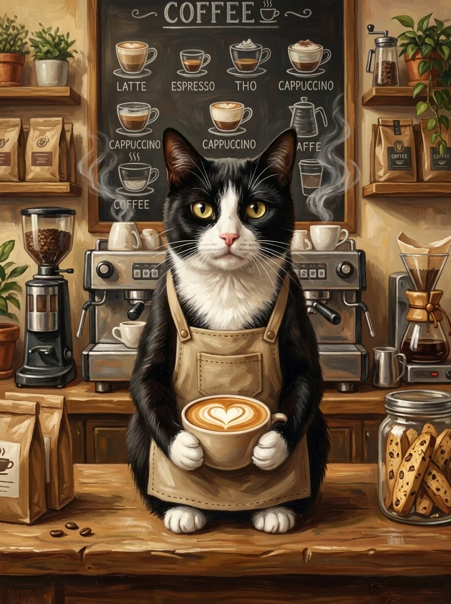Barista Pet Portrait