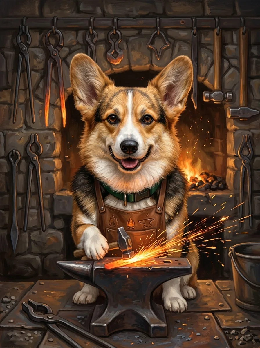 Blacksmith Pet Portrait