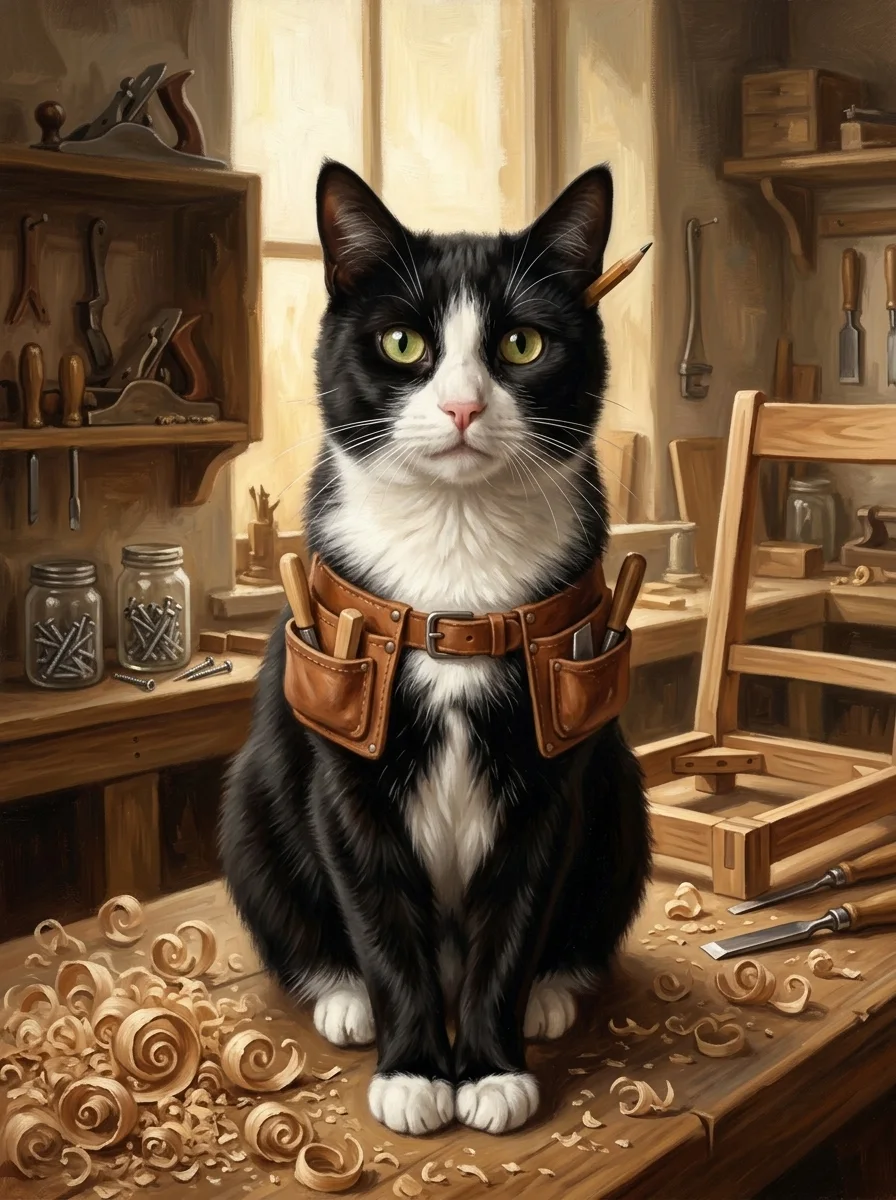 The Carpenter pet portrait example