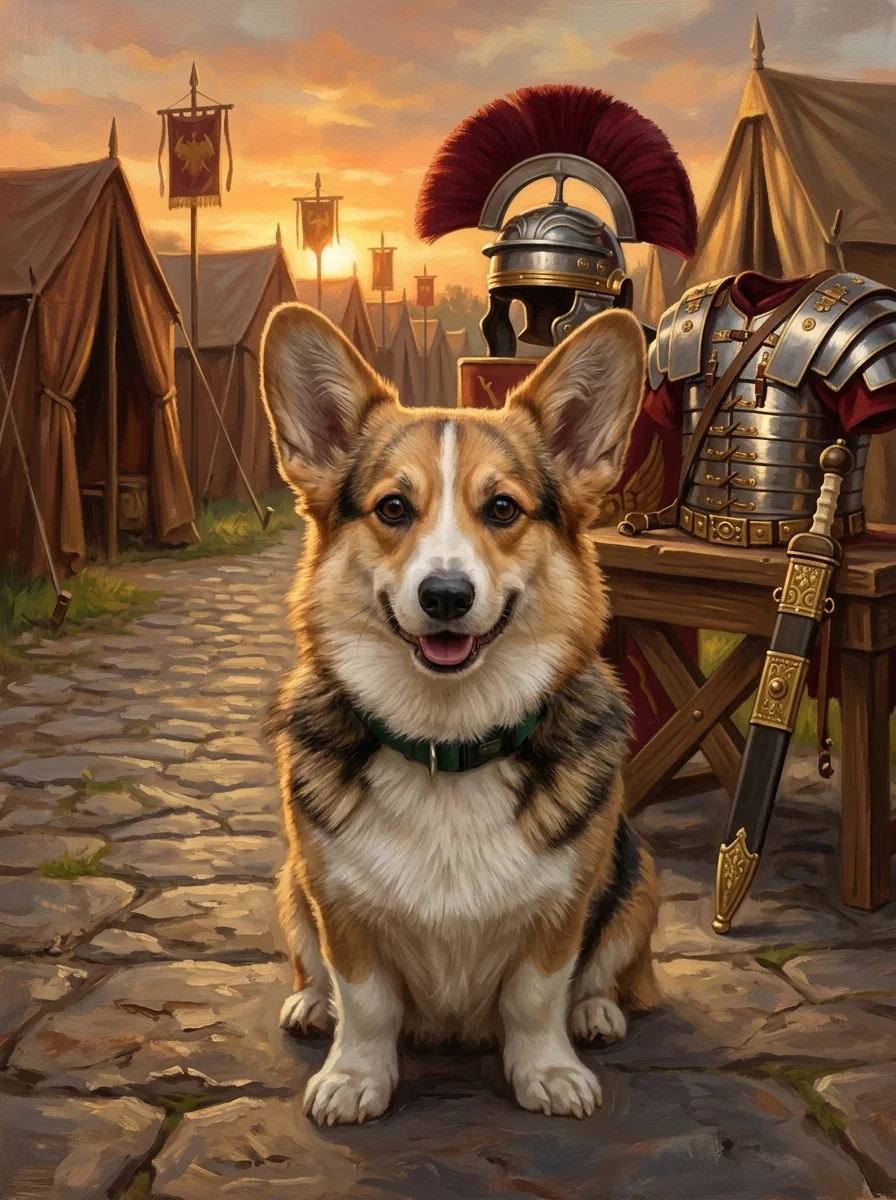 The Centurion pet portrait example
