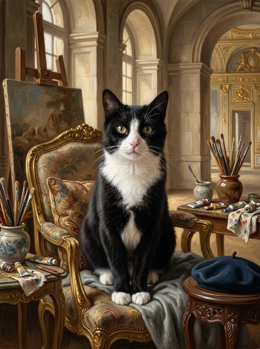 The Court Painter pet portrait example