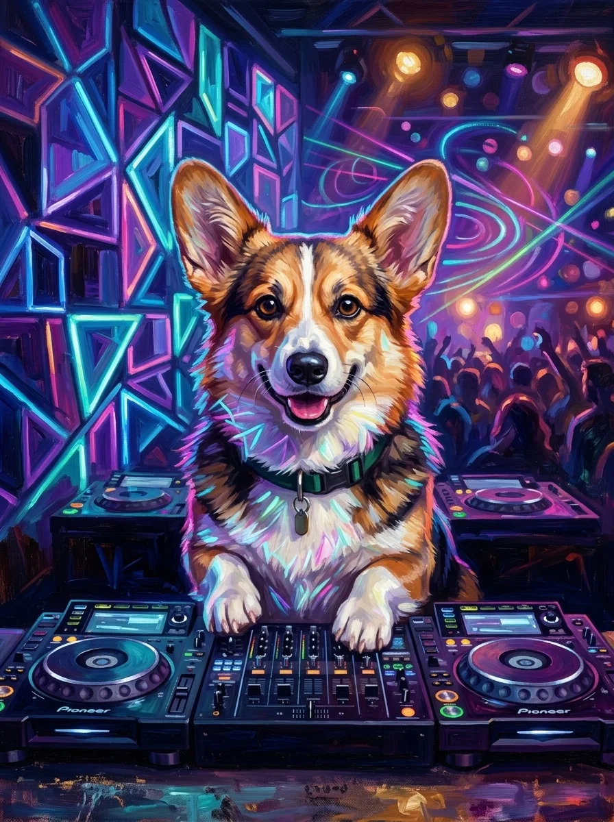 The DJ Pet Portrait