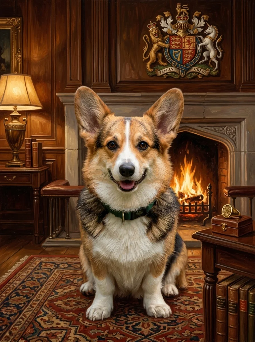 The Duke pet portrait example