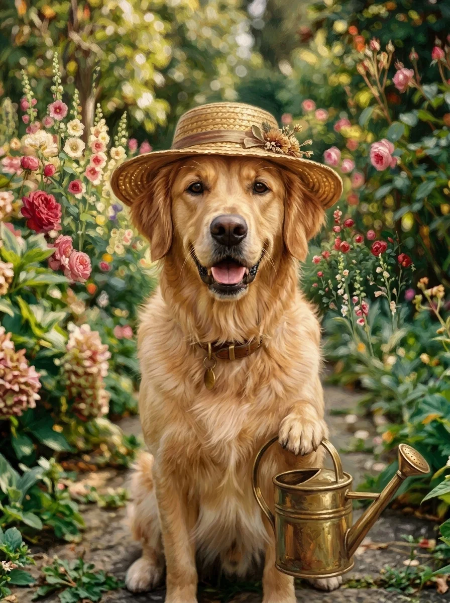 Gardener Pet Portrait