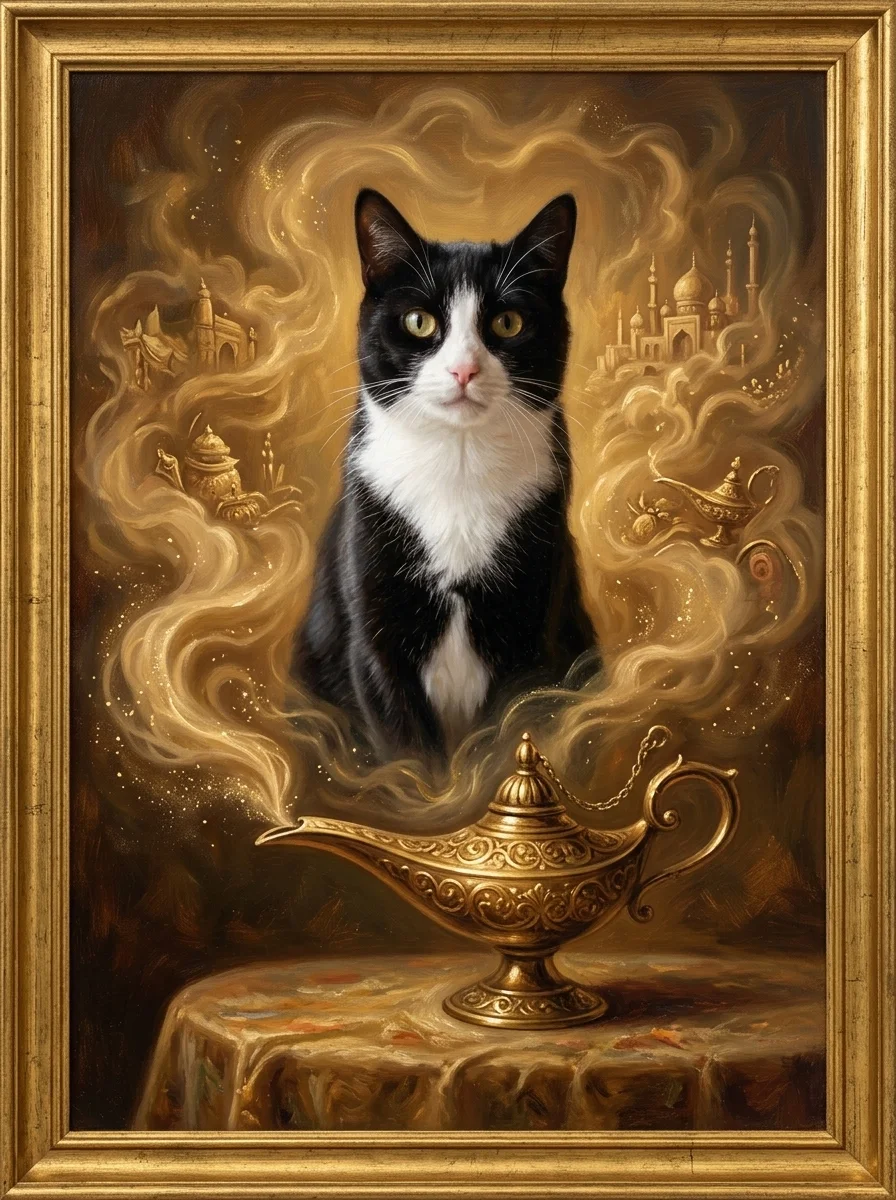 The Genie pet portrait example