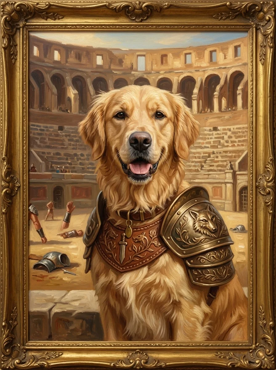The Gladiator Pet Portrait