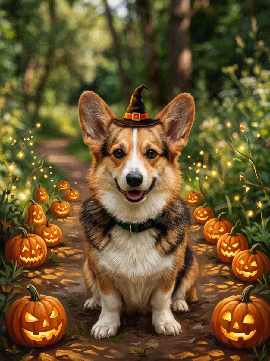 The Trick-or-Treater Pet Portrait
