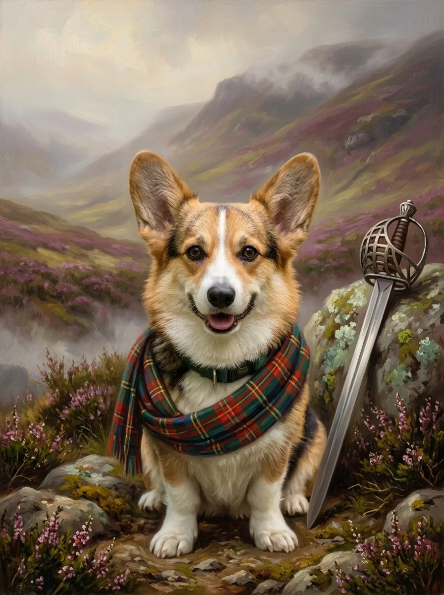 Highlander Pet Portrait