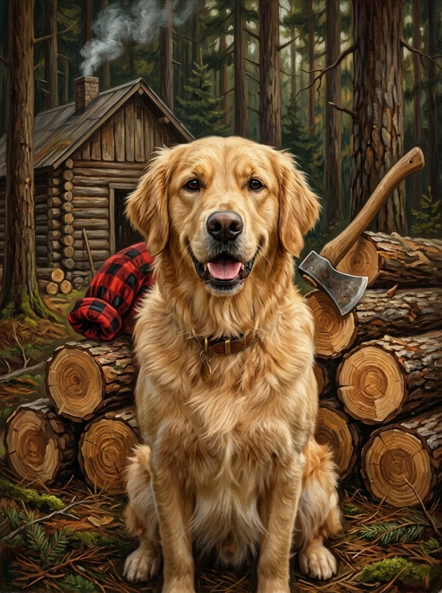 Lumberjack Pet Portrait