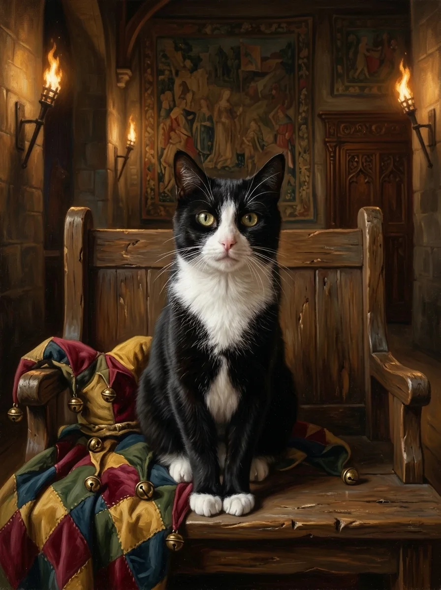 Medieval Jester Pet Portrait