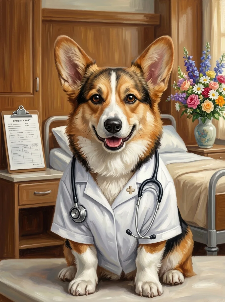 Nurse Pet Portrait