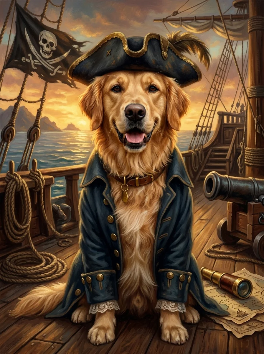 The Pirate Pet Portrait