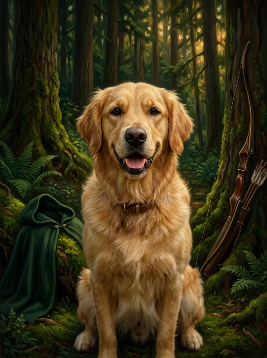 The Ranger pet portrait example