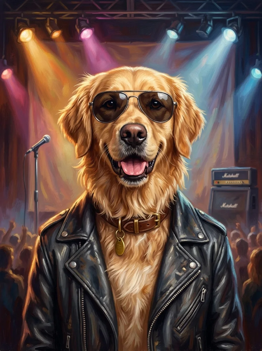 The Rockstar Pet Portrait
