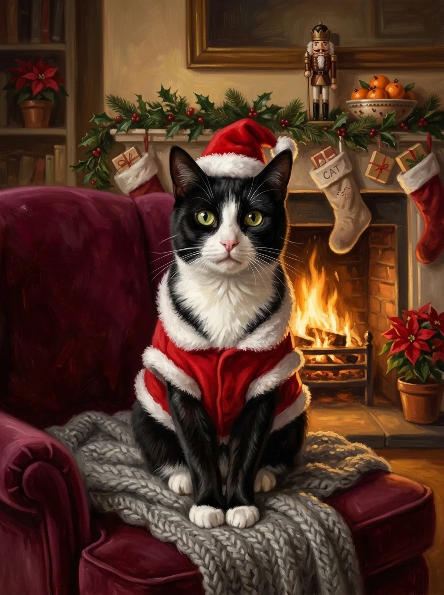 The Santa Paws Pet Portrait