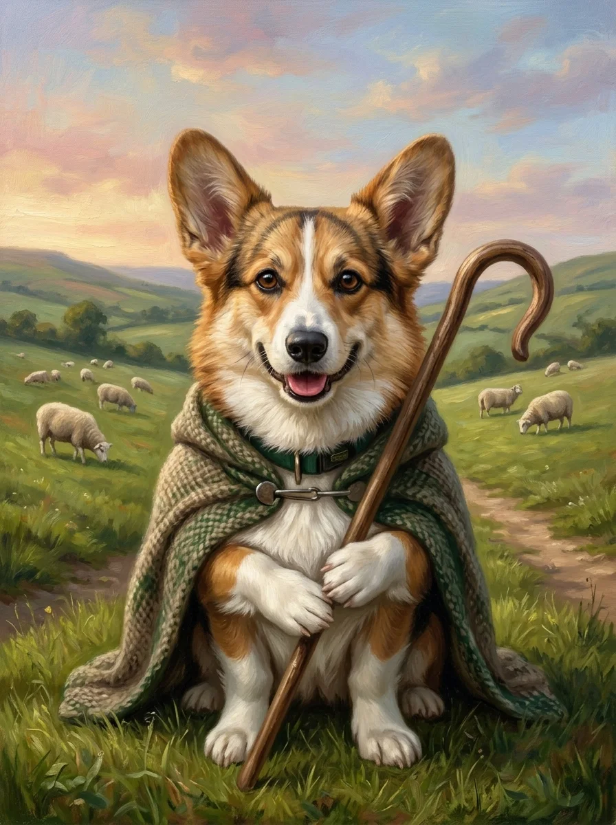 Shepherd Pet Portrait