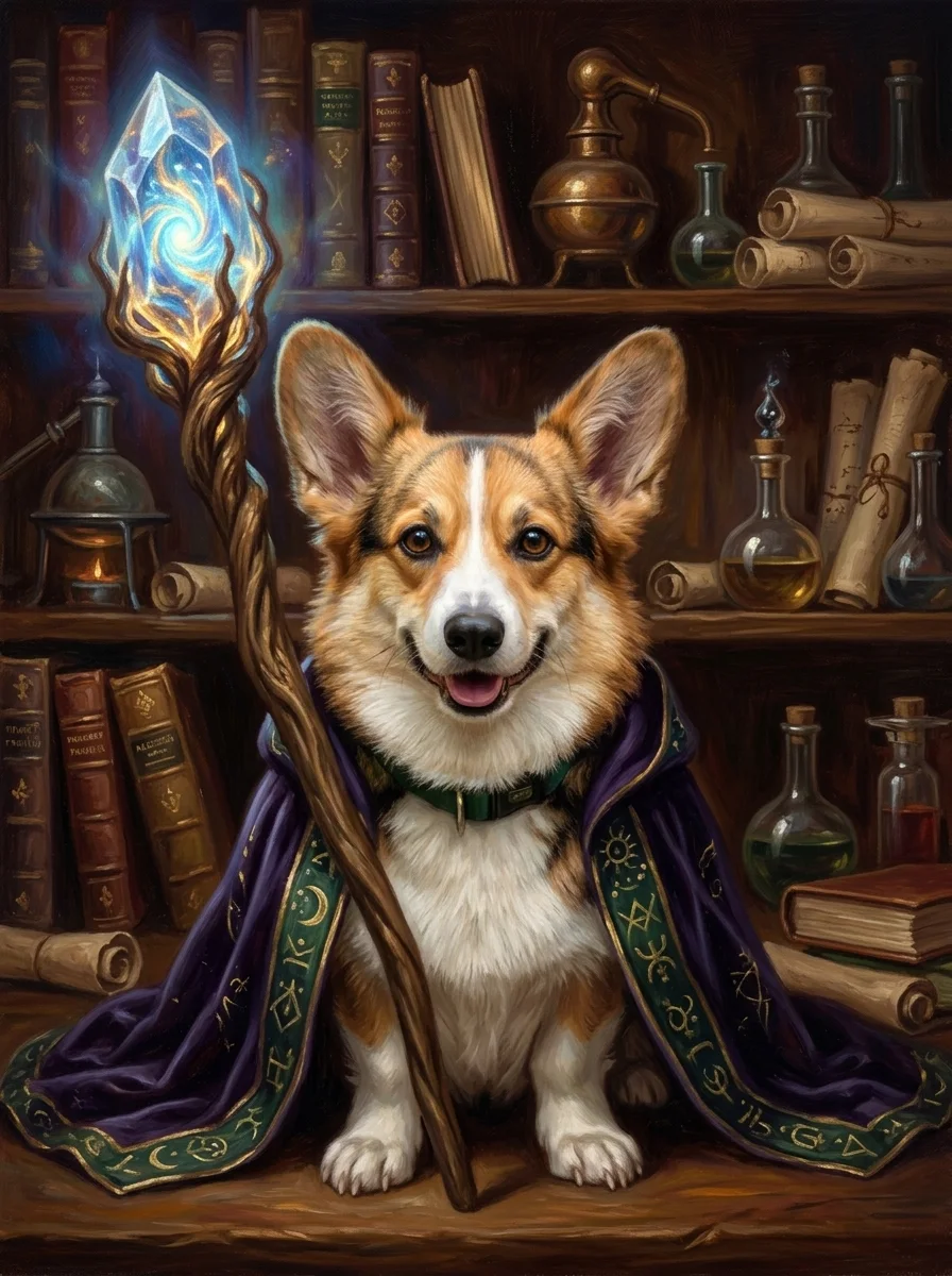 The Sorcerer Pet Portrait