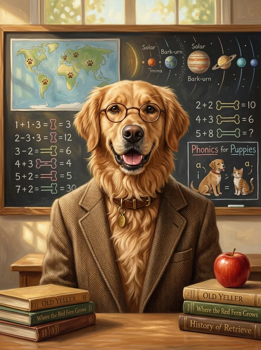 Teacher Pet Portrait