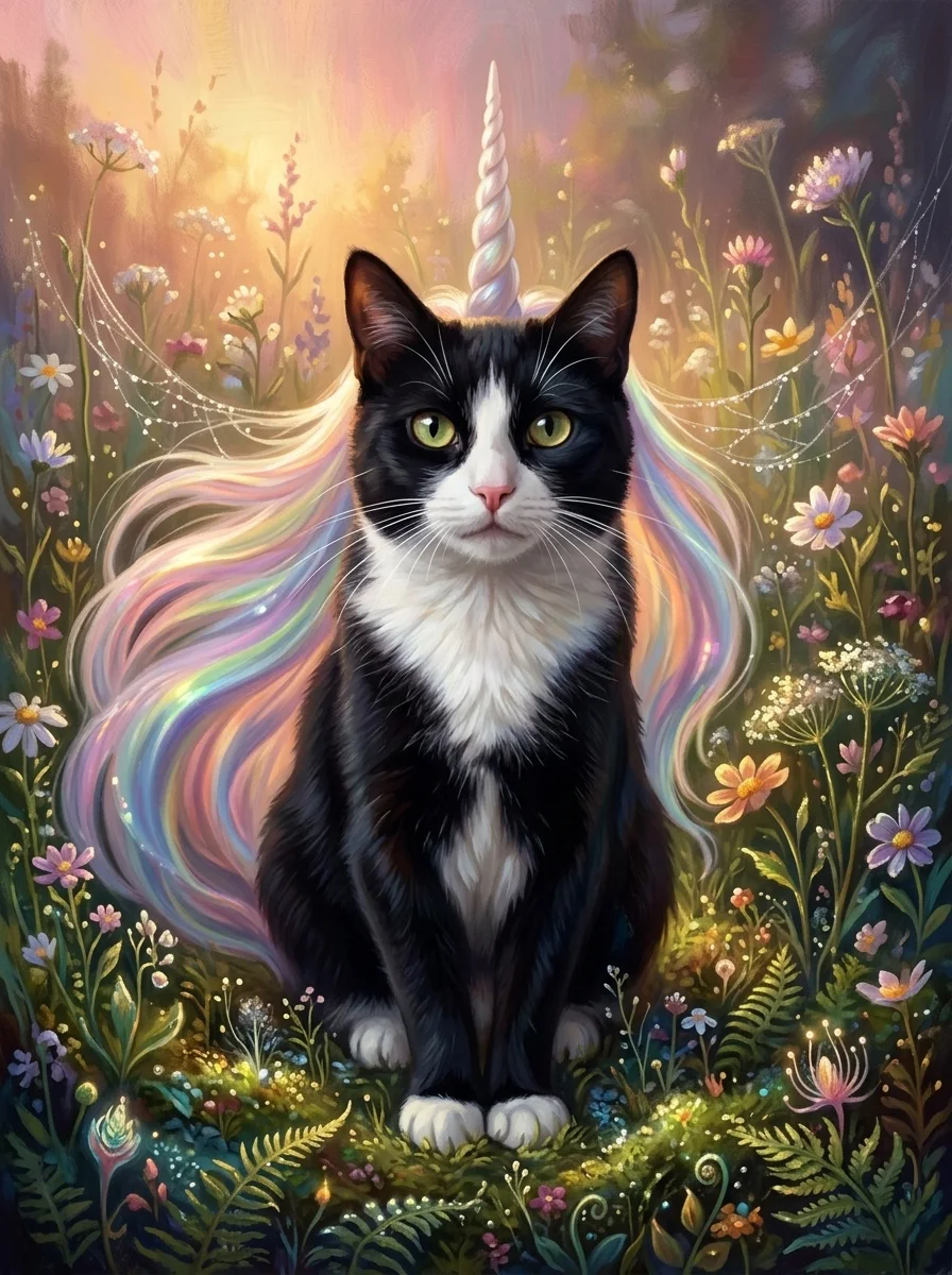 The Unicorn pet portrait example