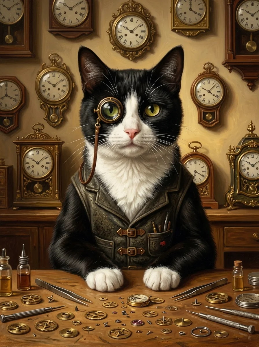 The Watchmaker pet portrait example